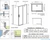 Radaway Idea White Kdj kabina 140x75cm prawa szkło przejrzyste 387044-04-01R/387049-04-01L